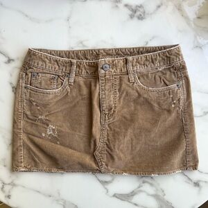 American Eagle Y2K Corduroy Size 2 Mini Skirt
